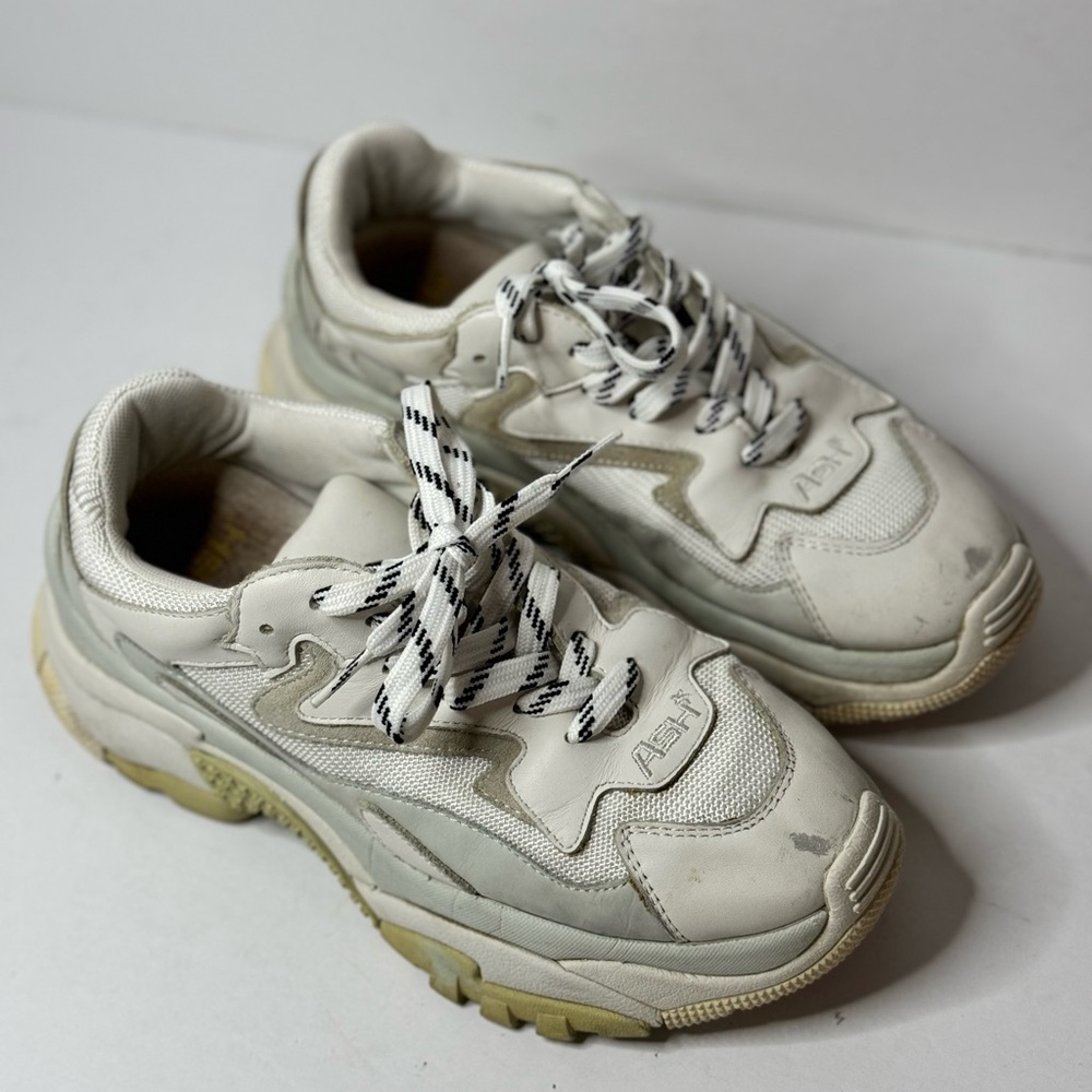 ASH Addict 12 Low-Top Sneakers Size 37 White Multi Color